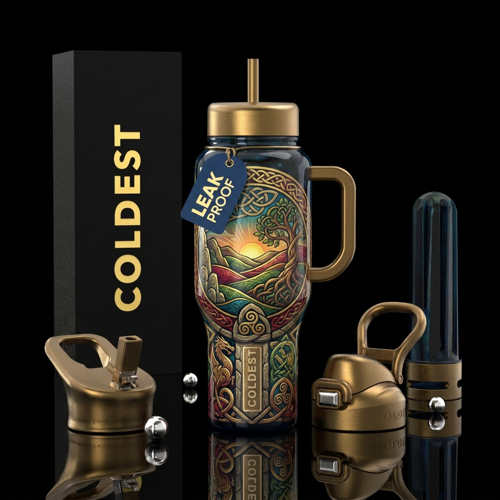 Celtic water bottle design