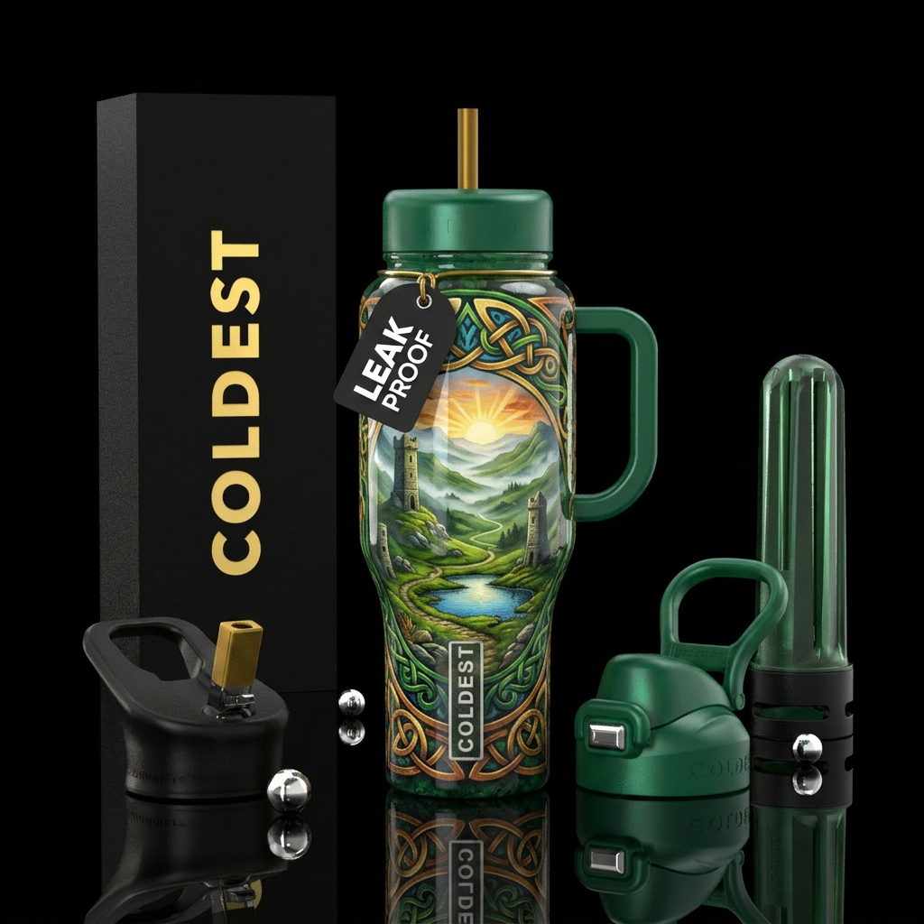 Celtic water bottle design