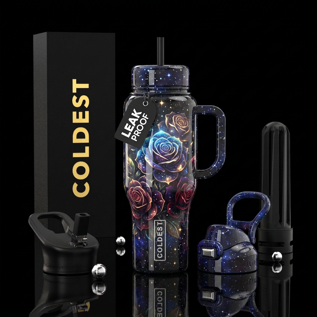 Roses water bottle design