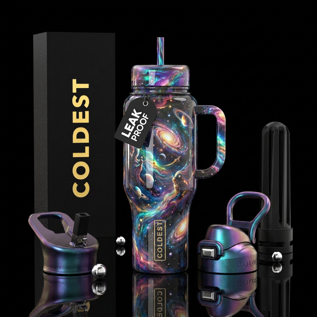 Celestial water bottle design