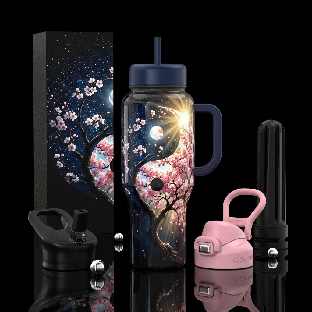 Art water bottle design