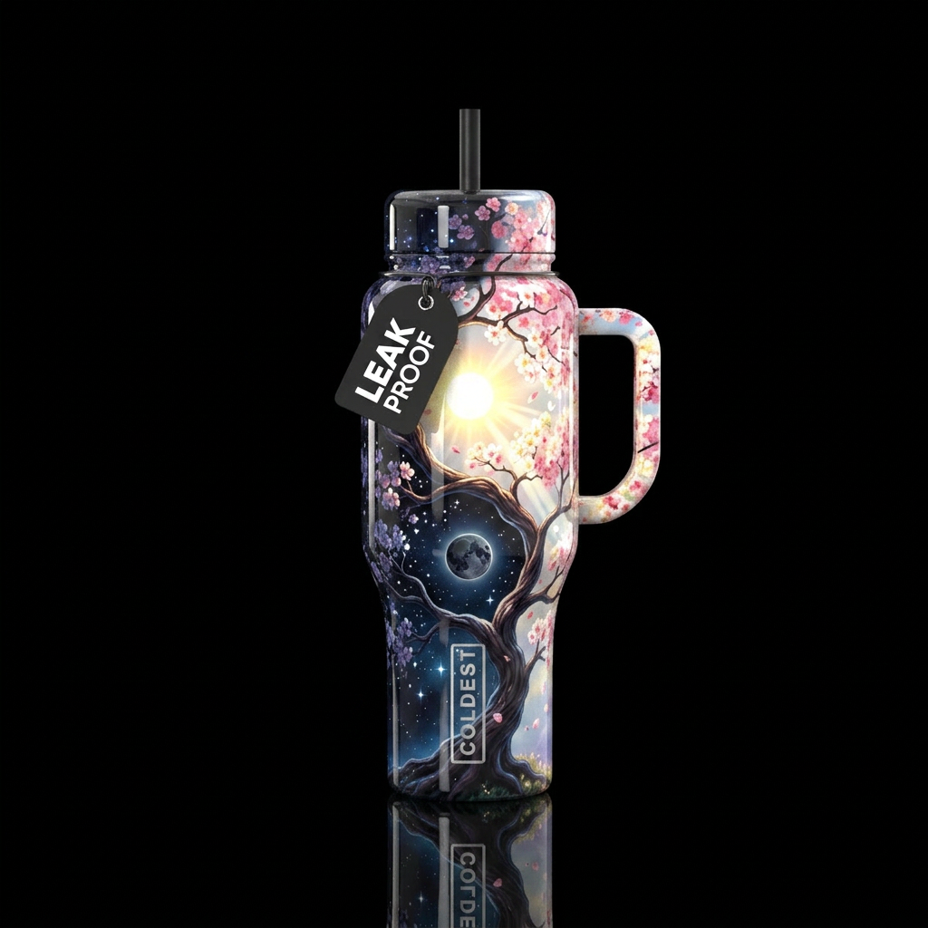 Art water bottle design
