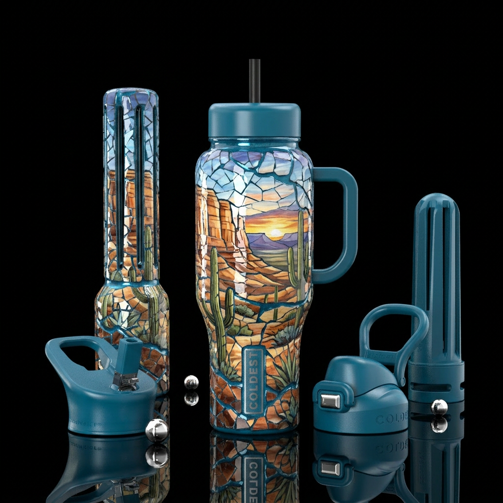 Desert water bottle design