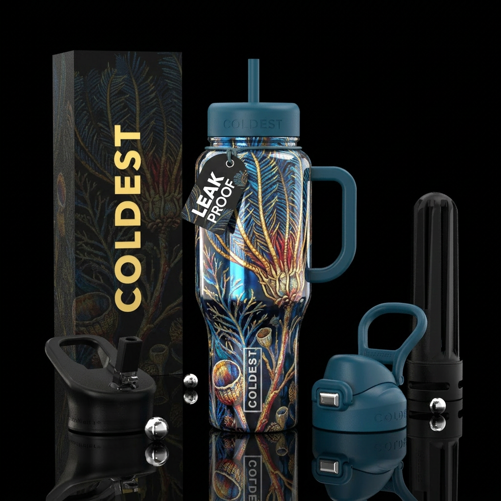 Art water bottle design