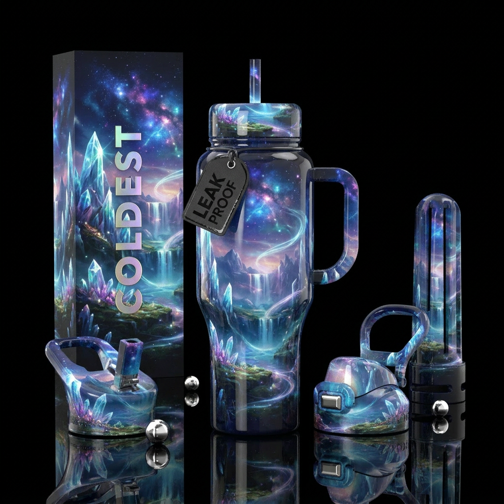 Fantasy water bottle design