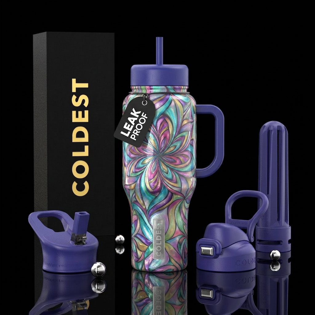Abstract water bottle design