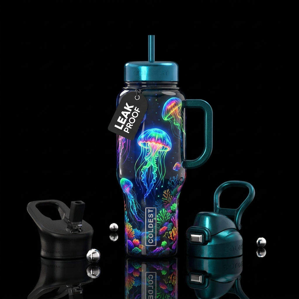 Jellyfish water bottle design