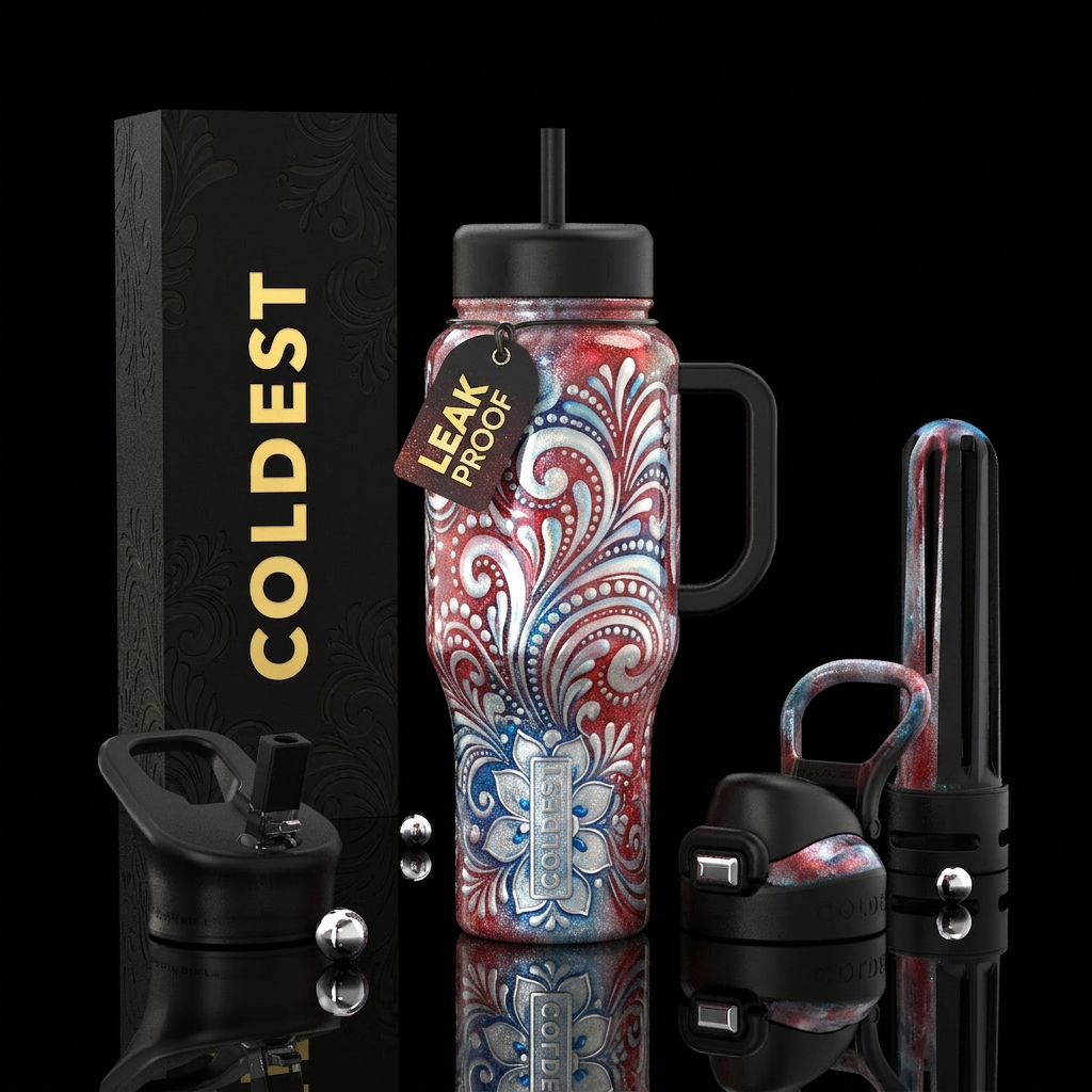 Patriotic water bottle design