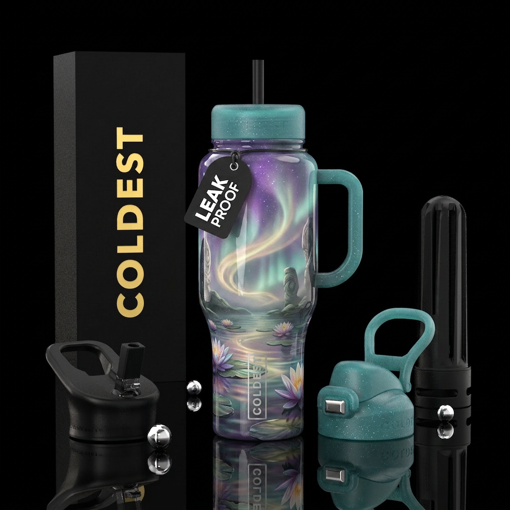 Serene water bottle design