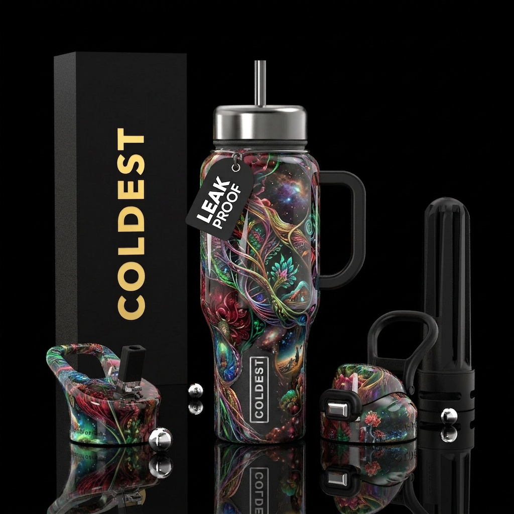 Art water bottle design