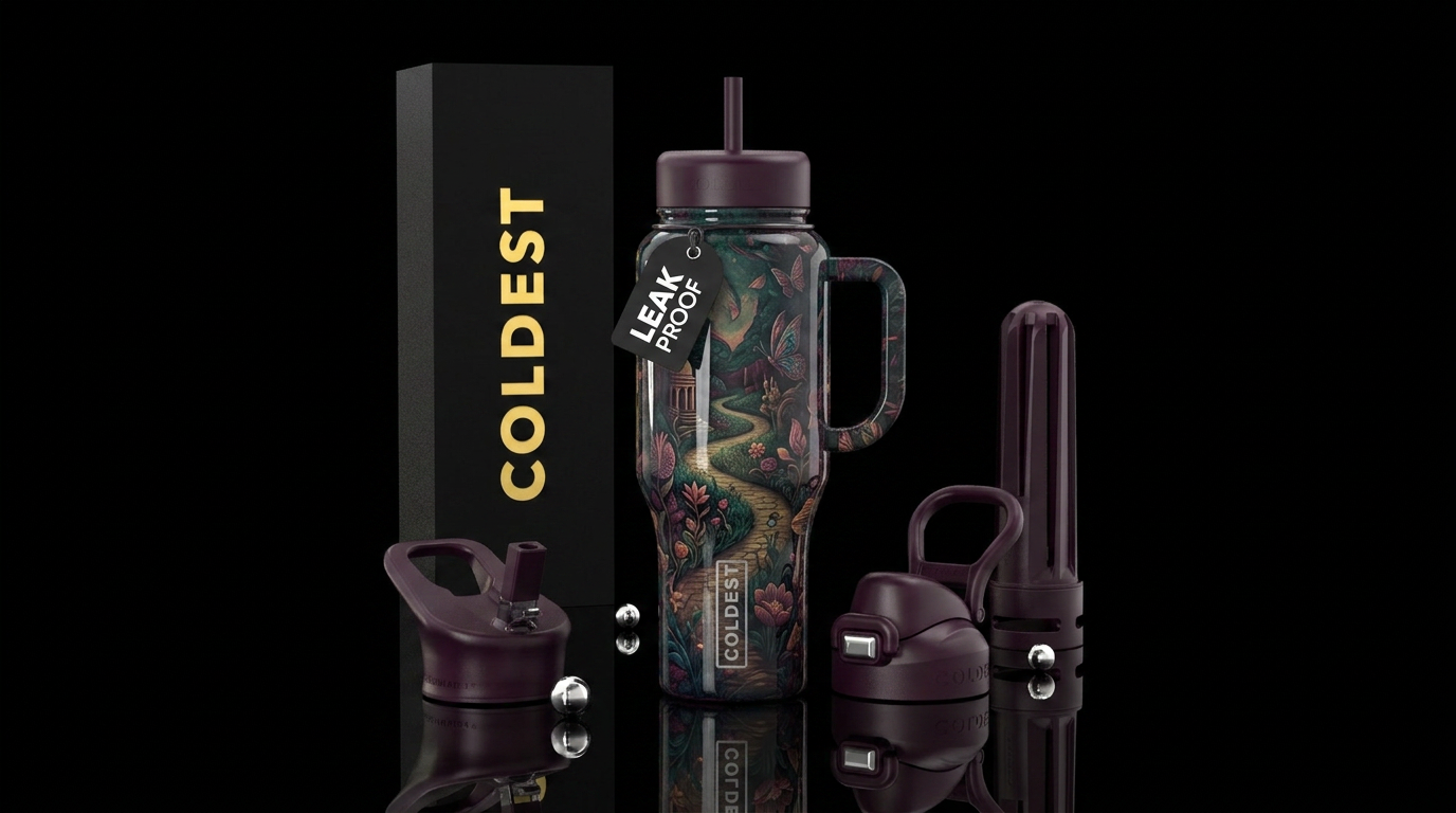 Art water bottle design