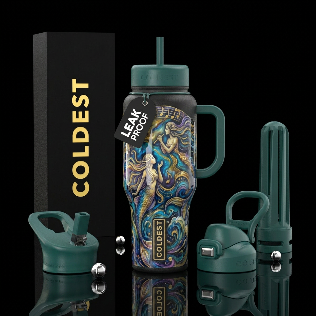 Sirens song water bottle design