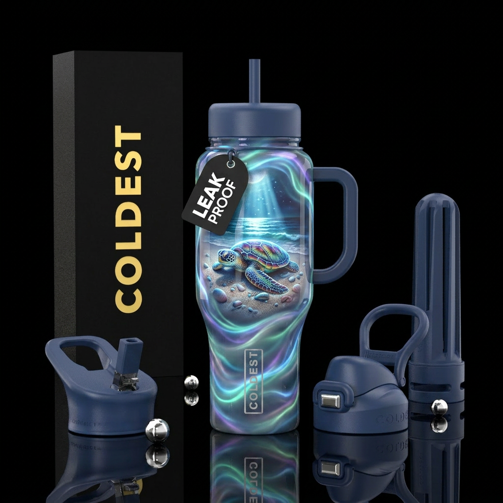Sea Turtle water bottle design