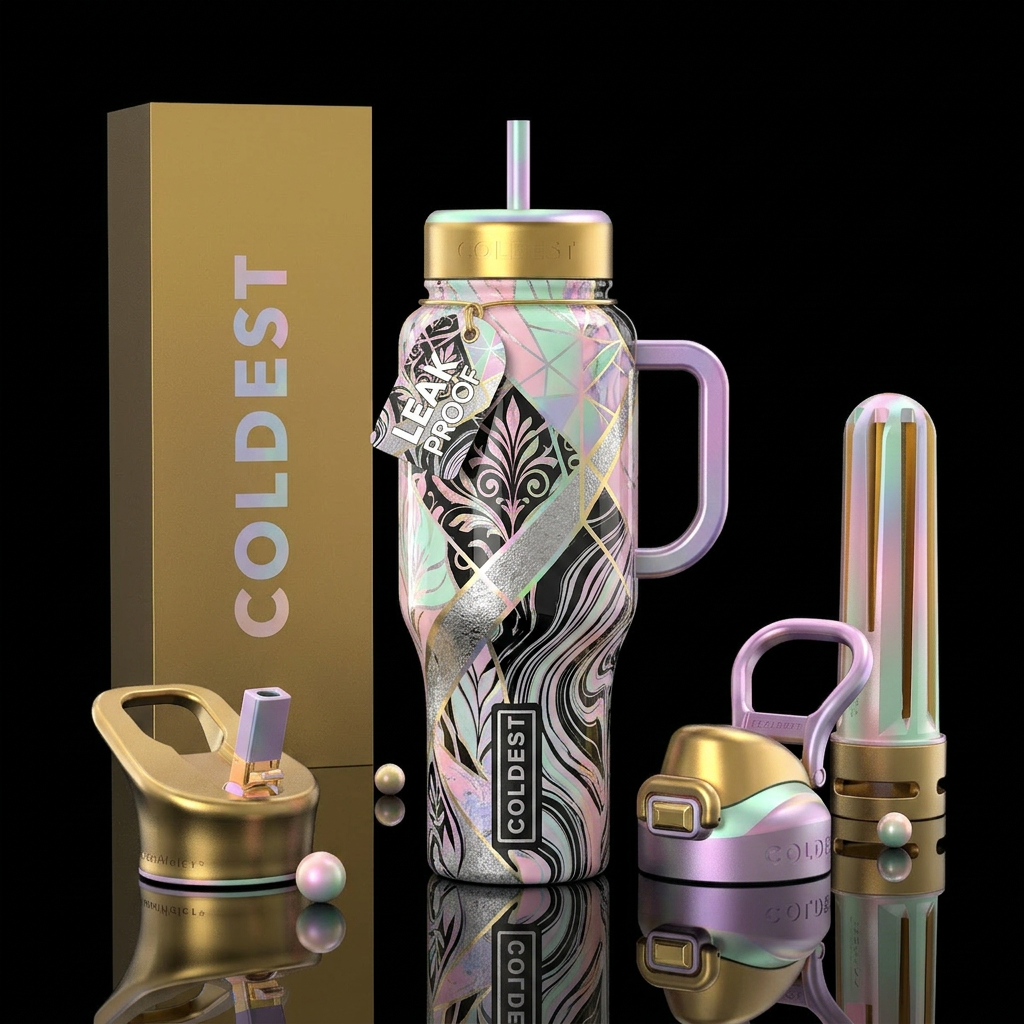 Patterns water bottle design