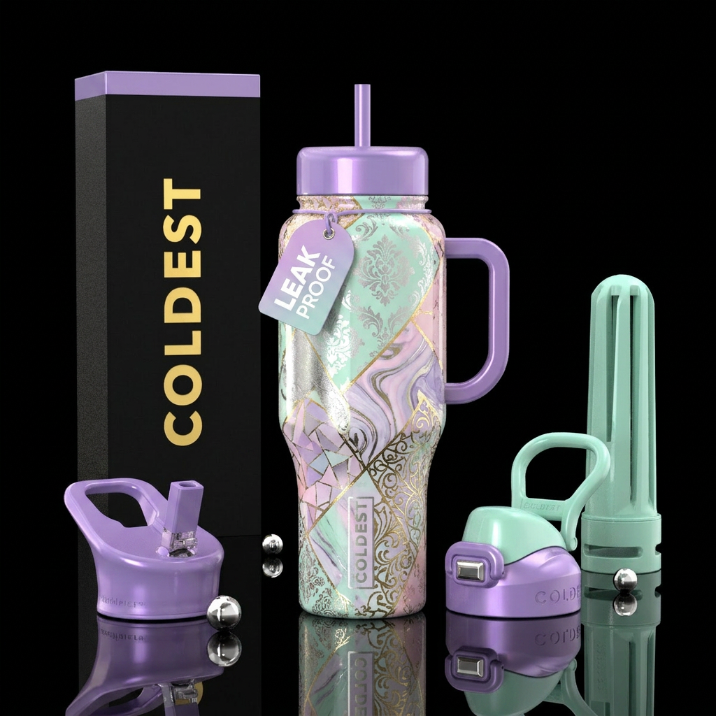 Patterns water bottle design