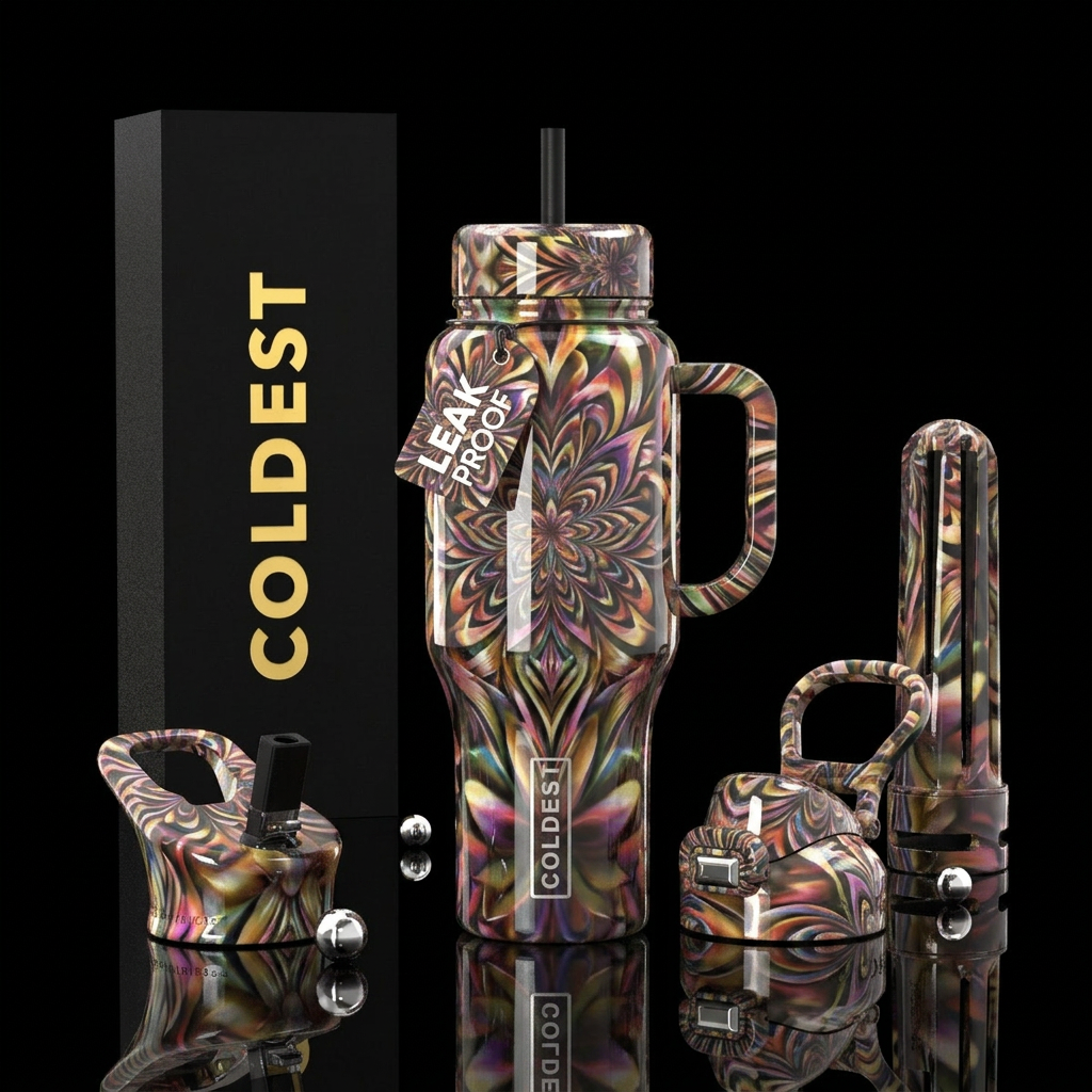 Artistic water bottle design