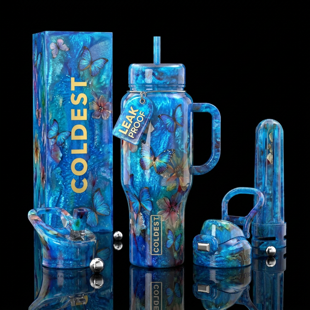Art water bottle design