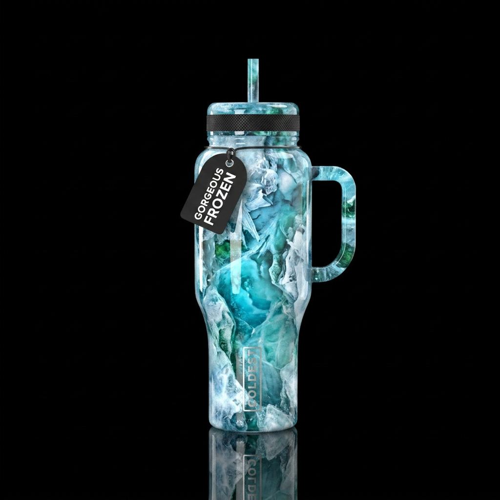 Icy water bottle design