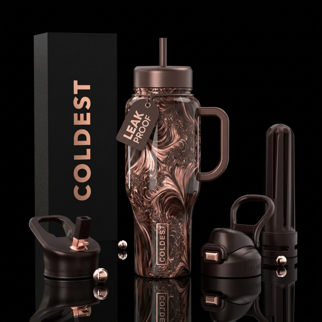 Abstract water bottle design