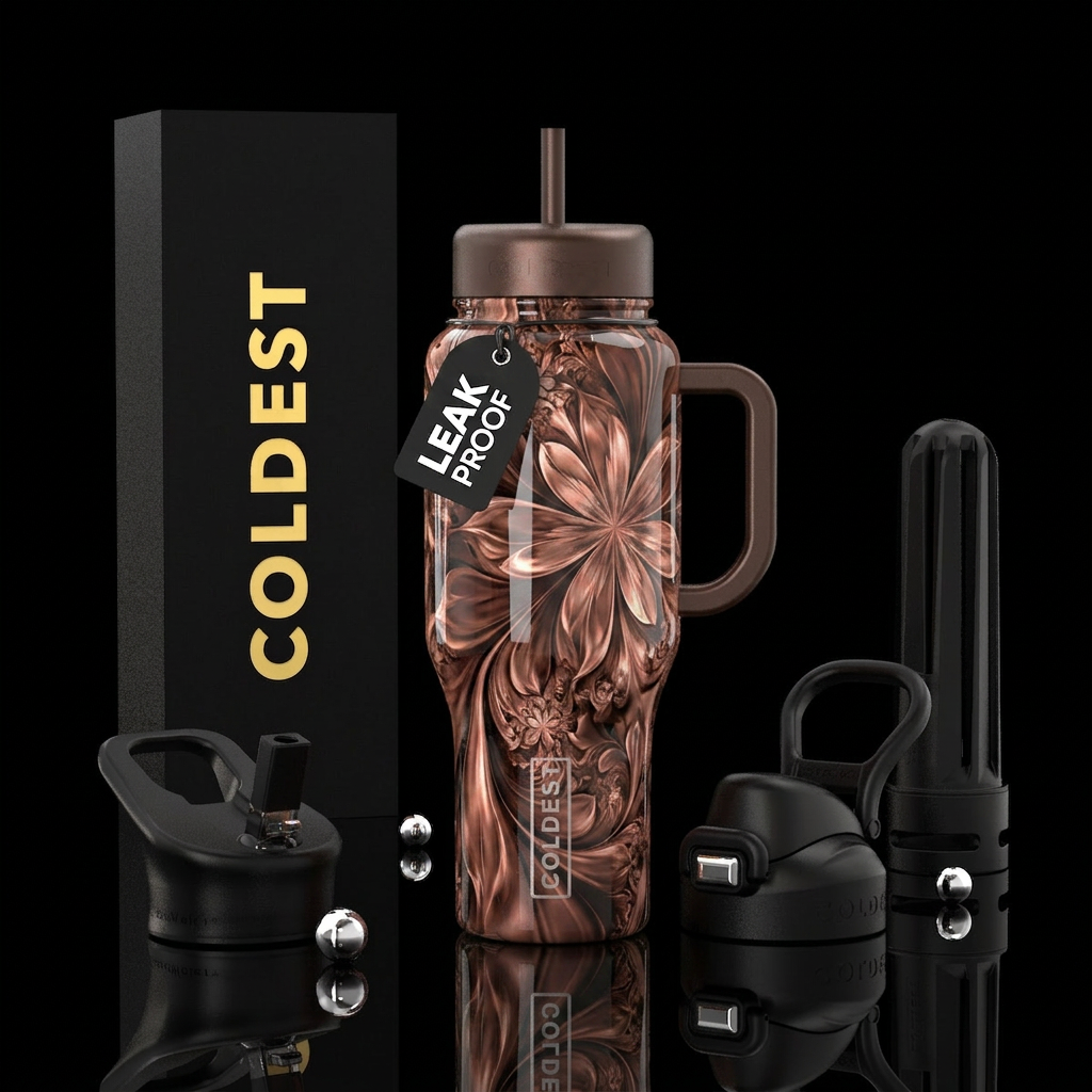 Abstract water bottle design