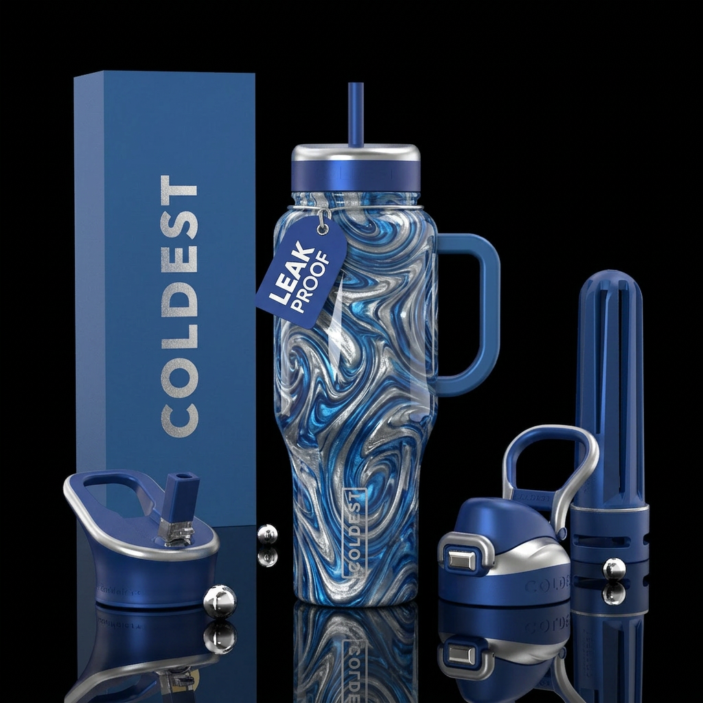 Abstract water bottle design