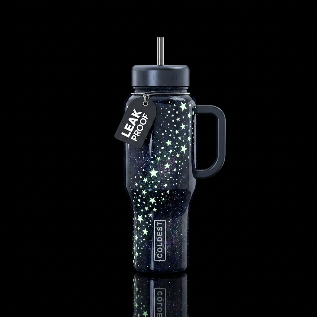 Stars water bottle design