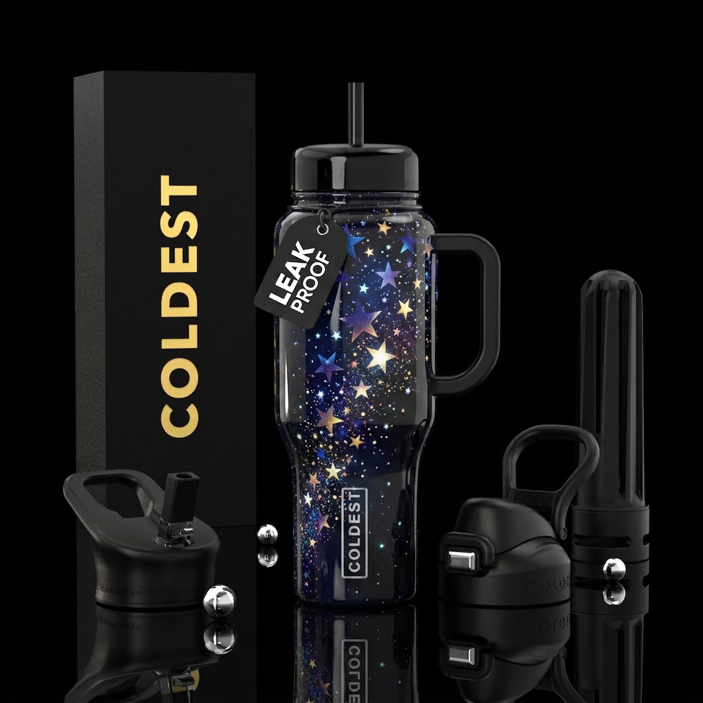 Stars water bottle design