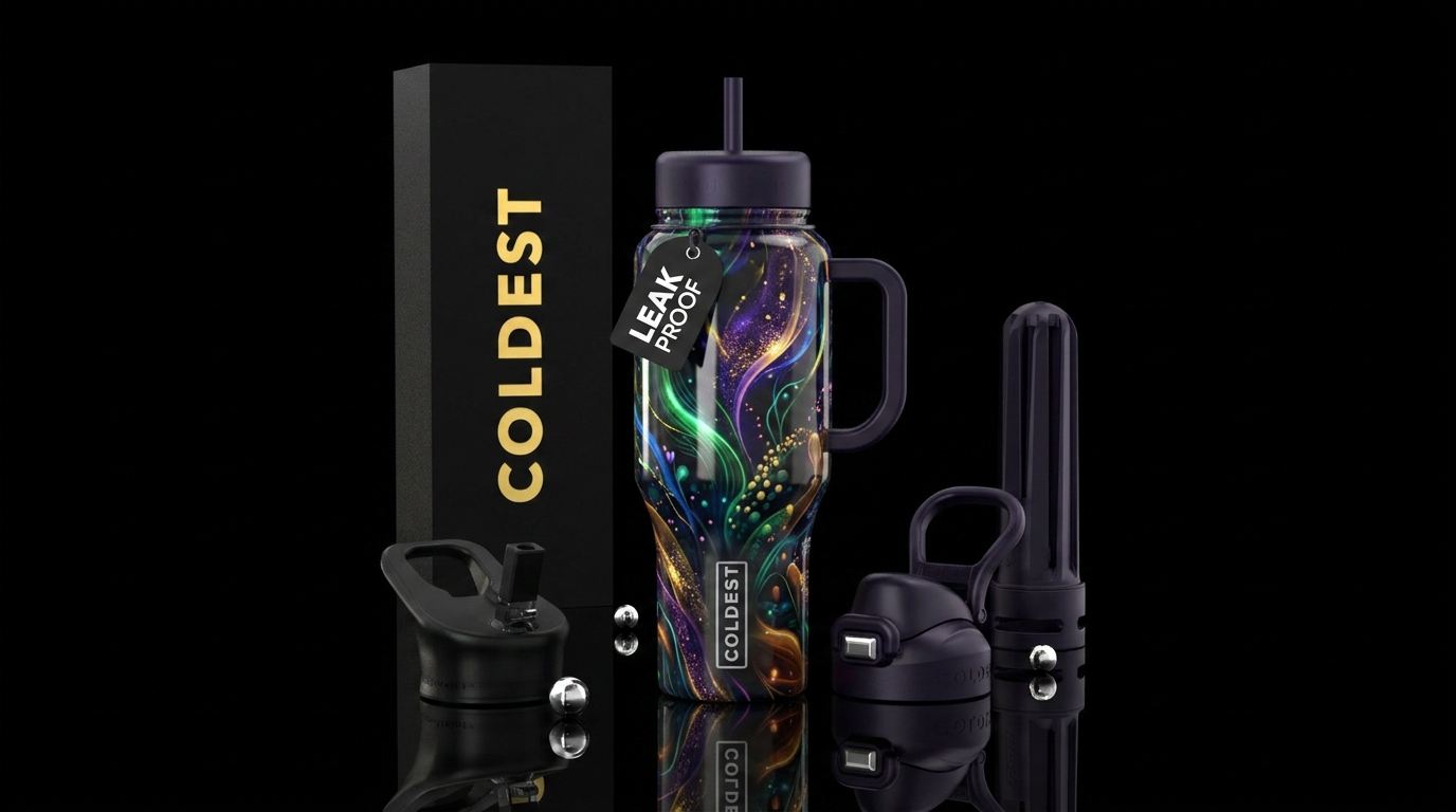 Beauty in the Darkness water bottle design