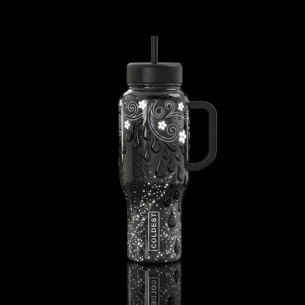 Art water bottle design