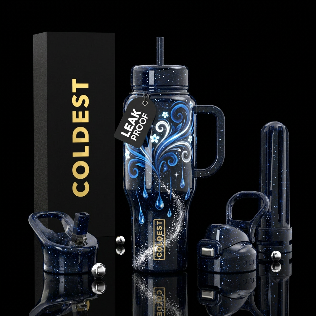 Art water bottle design