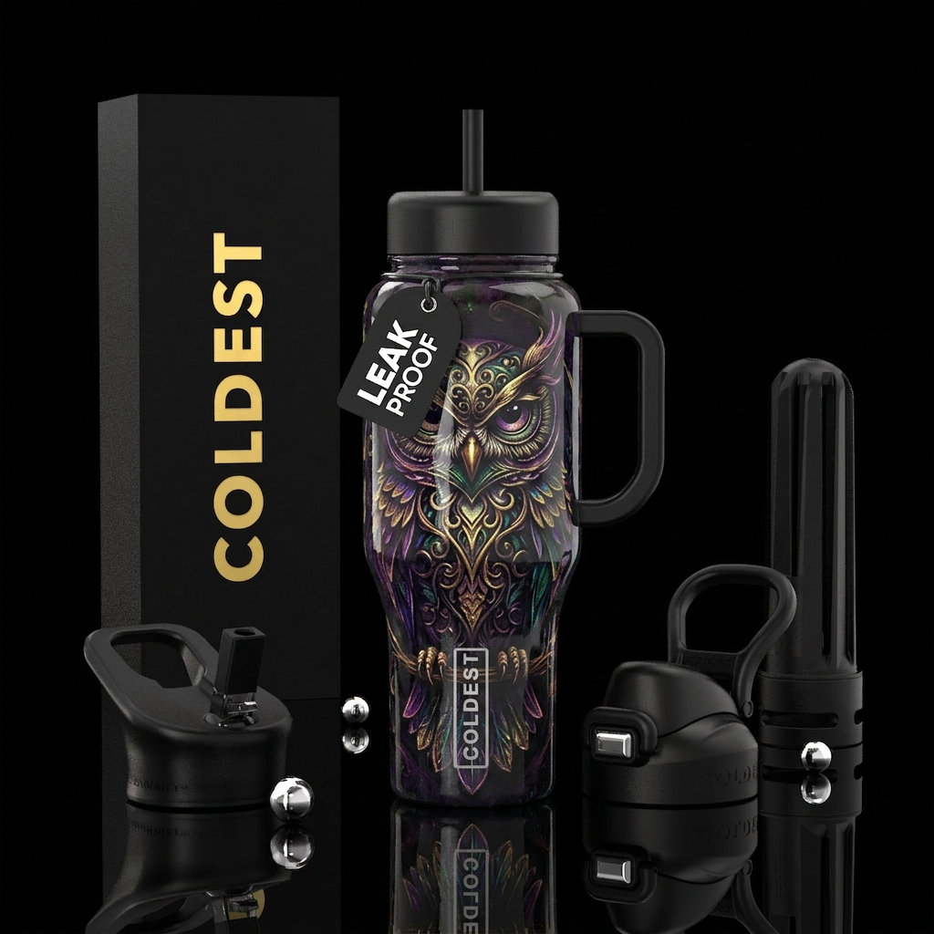 Gothic art water bottle design