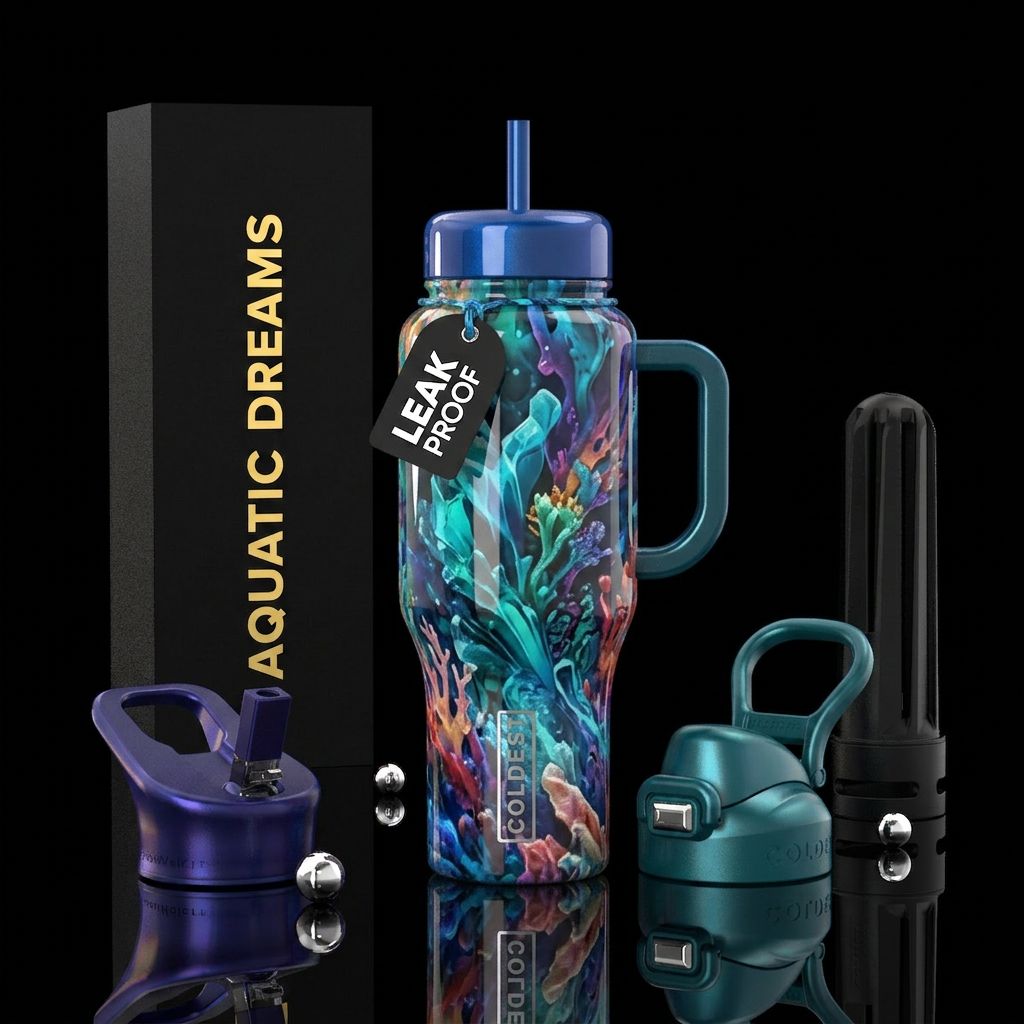 Cool art water bottle design