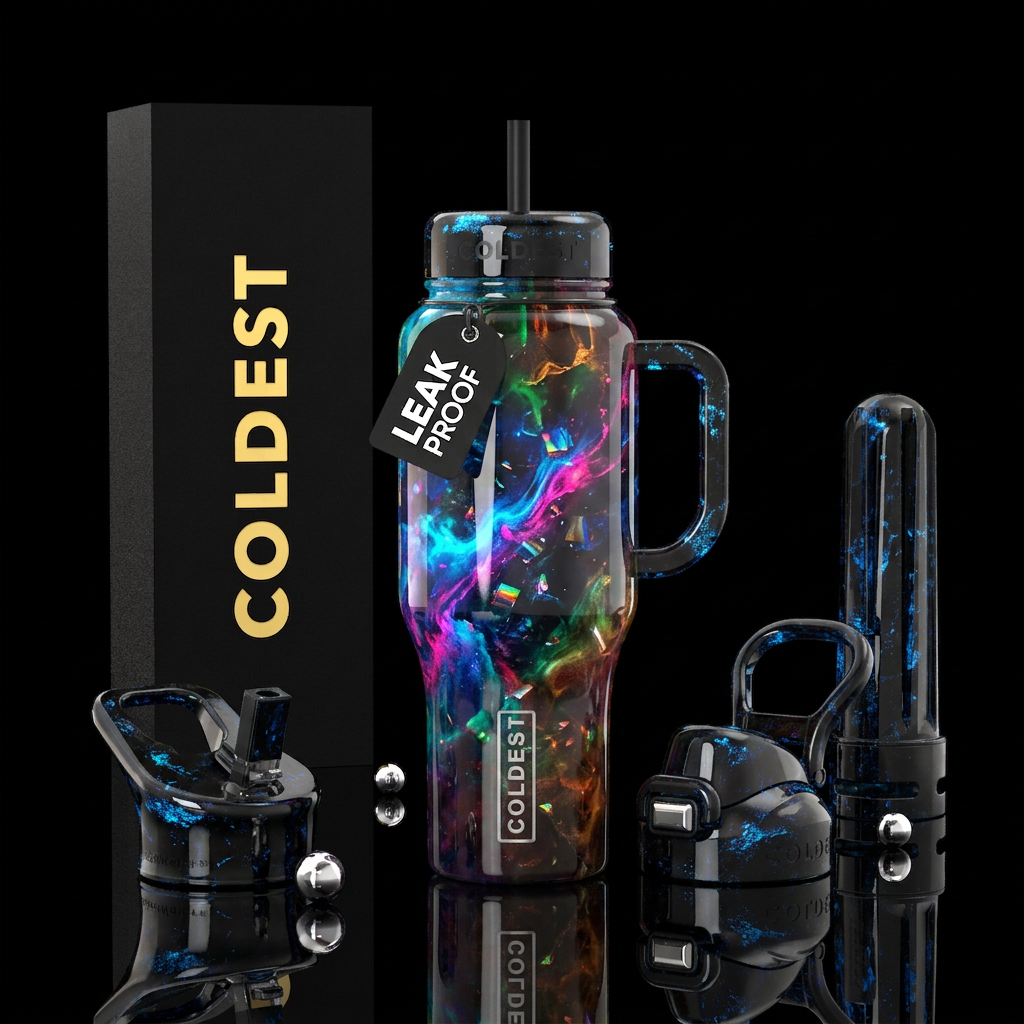 Cool abstract water bottle design