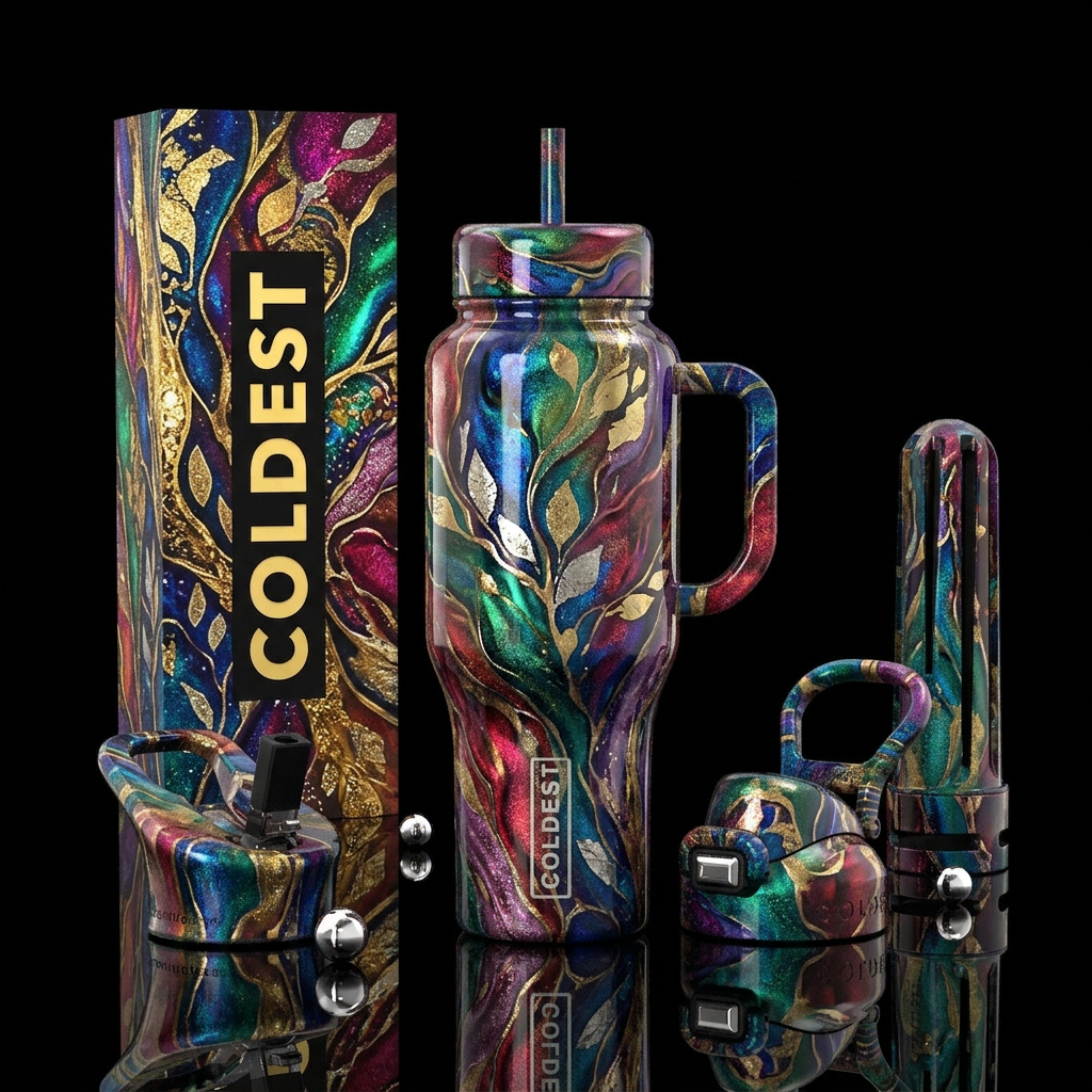 Art water bottle design