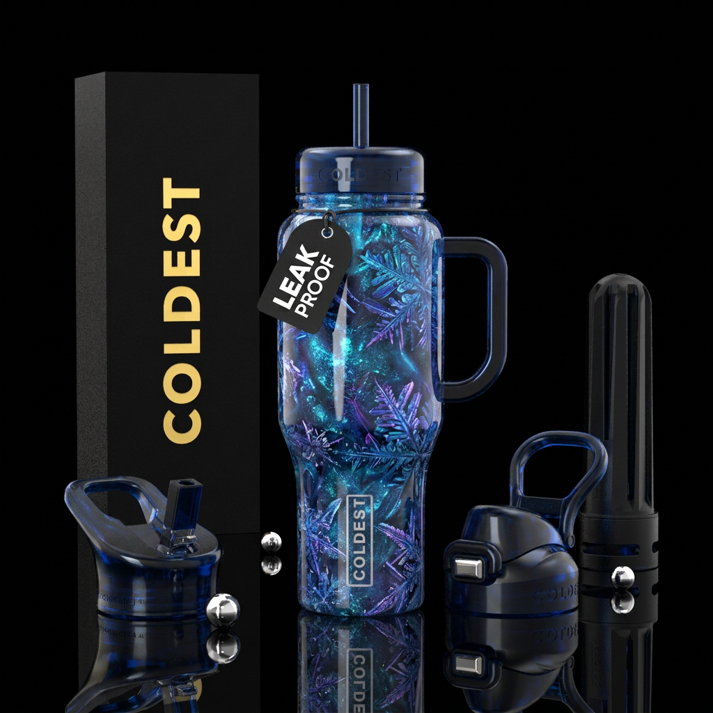 Icy water bottle design