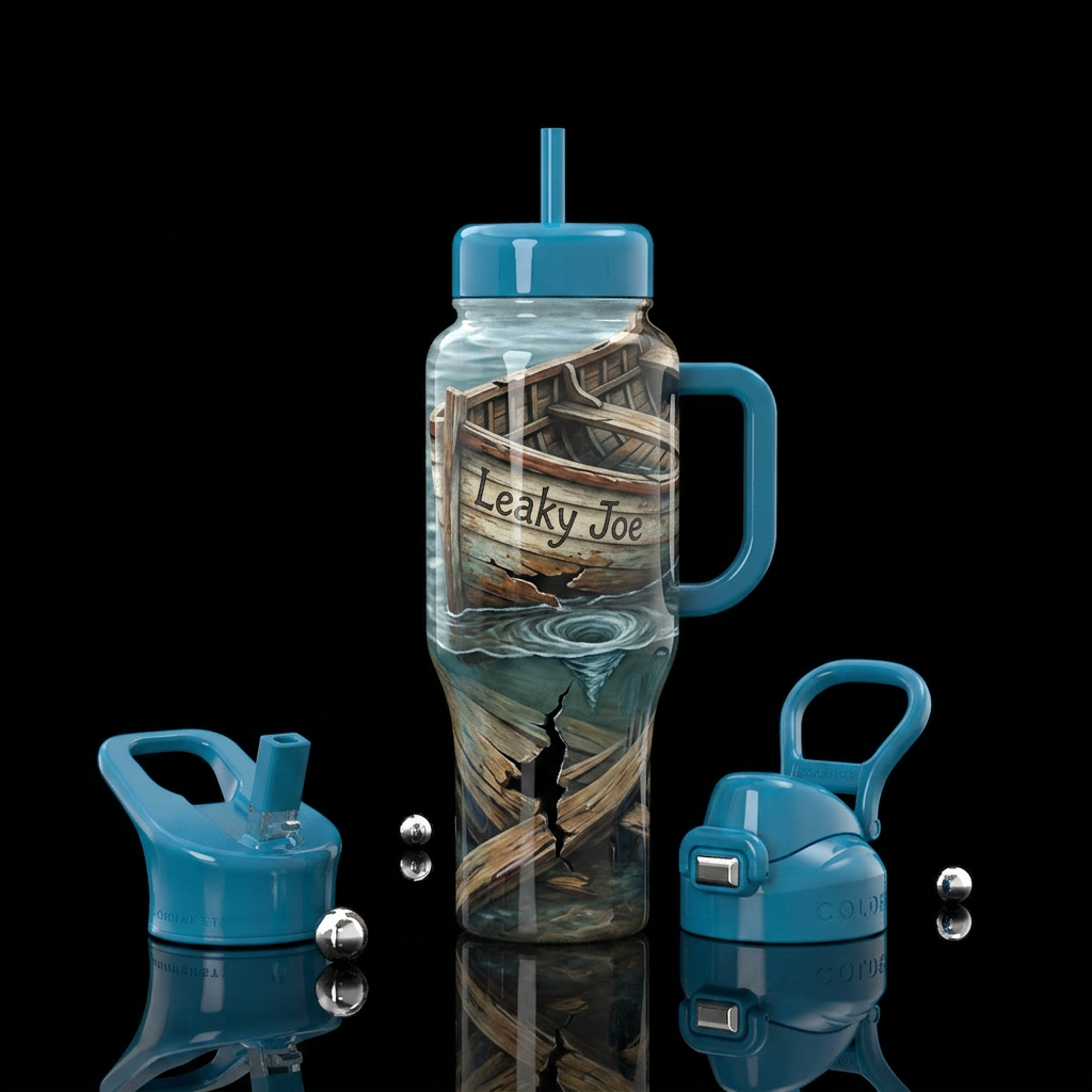 Leaky Joe water bottle design
