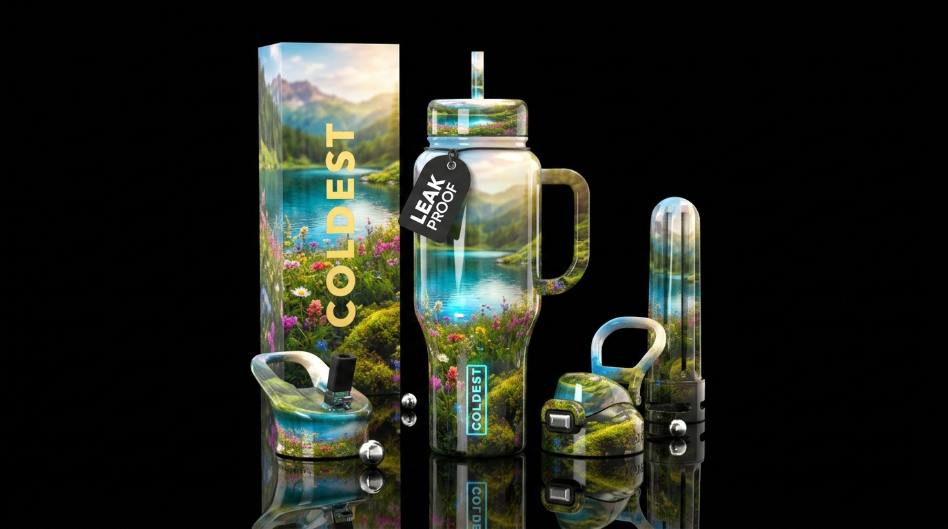 Serenity water bottle design