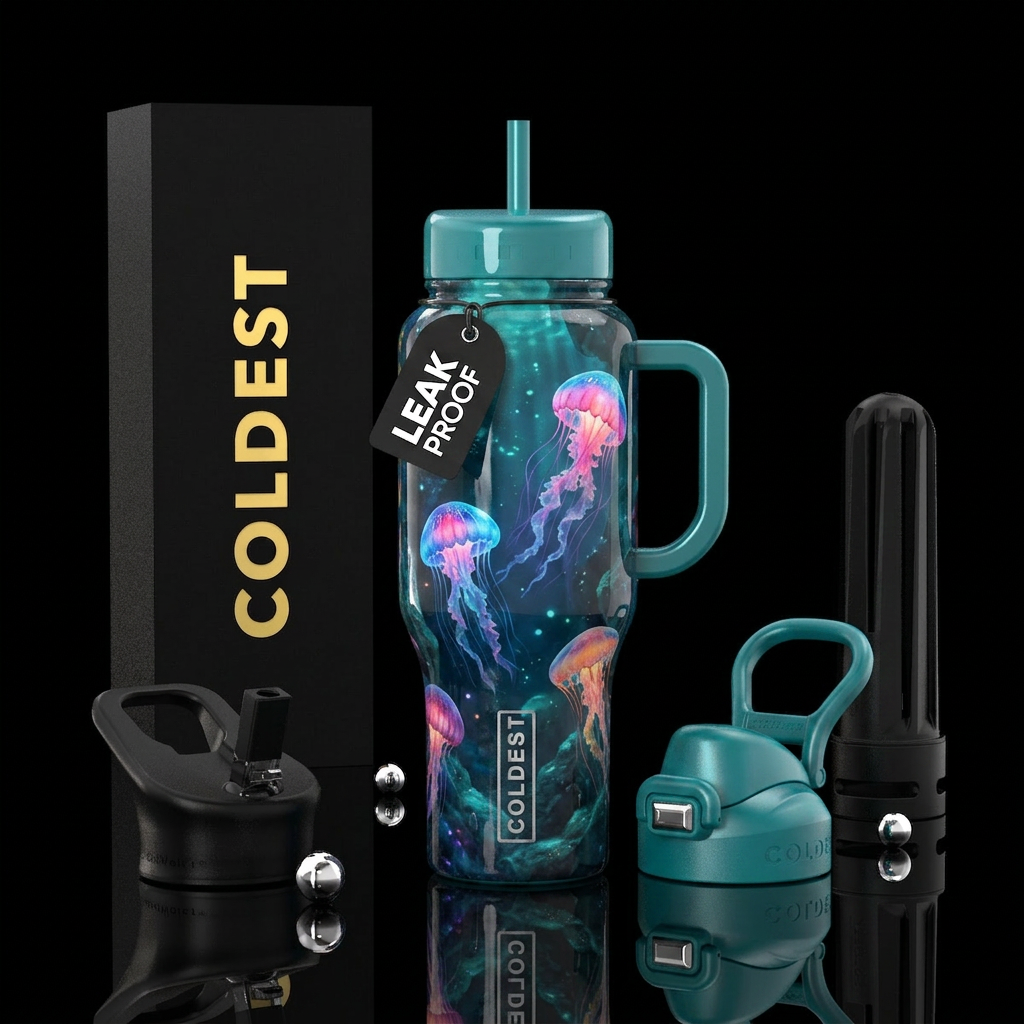 Jellyfish water bottle design