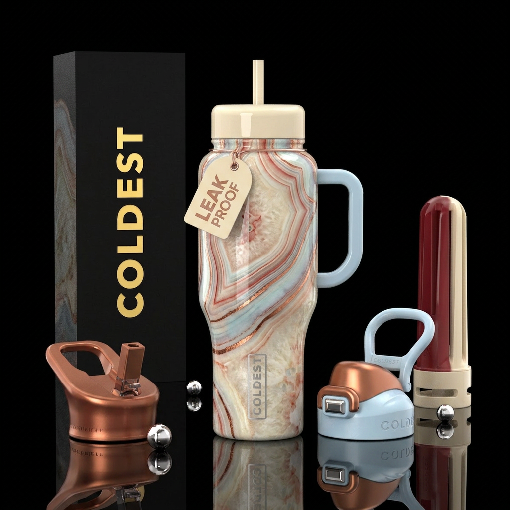 Gitche Gumee agate water bottle design