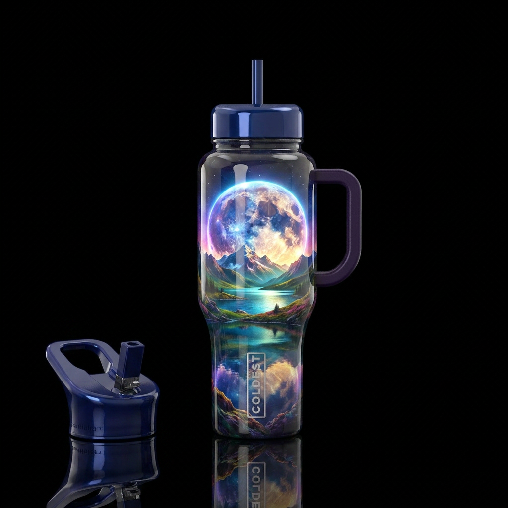 Gorgeous night water bottle design