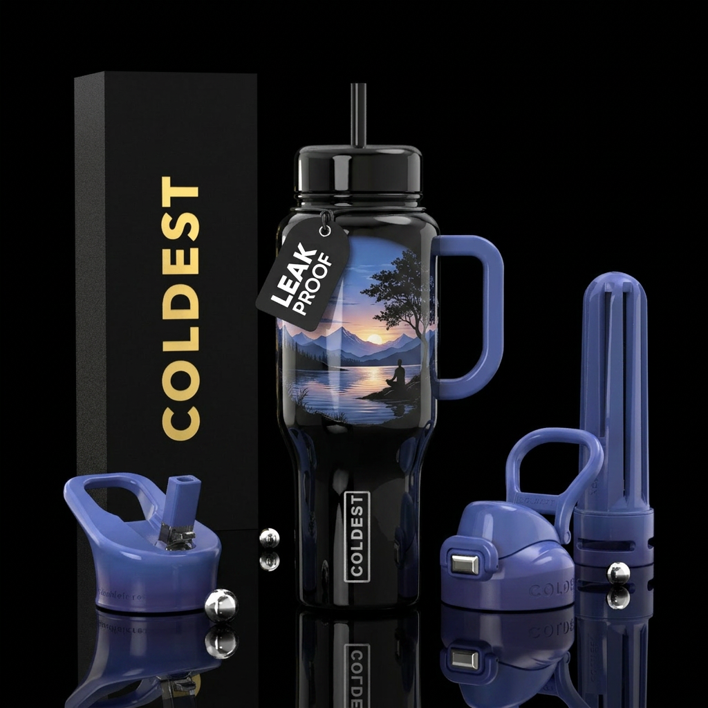 Serene water bottle design