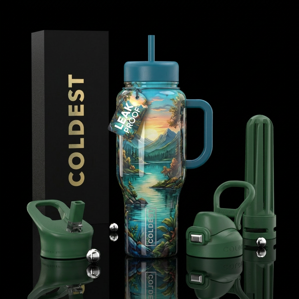 Peaceful water bottle design