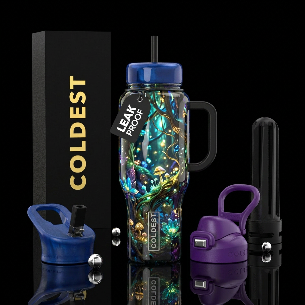 Magical time water bottle design
