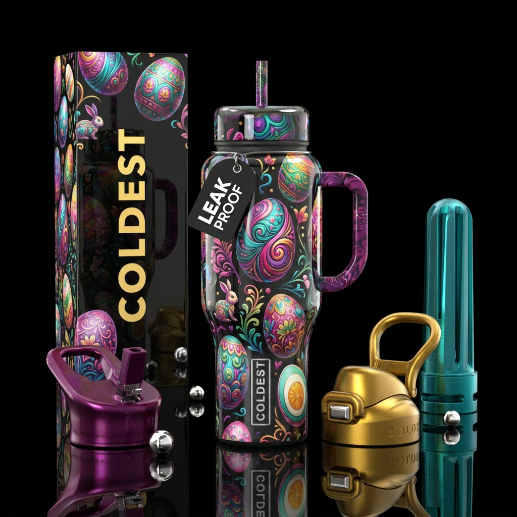 Eggstra fun water bottle design