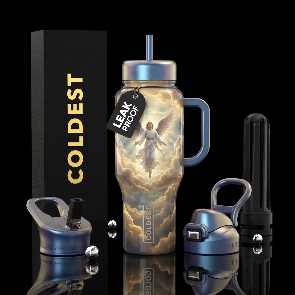 Angel in Heaven water bottle design