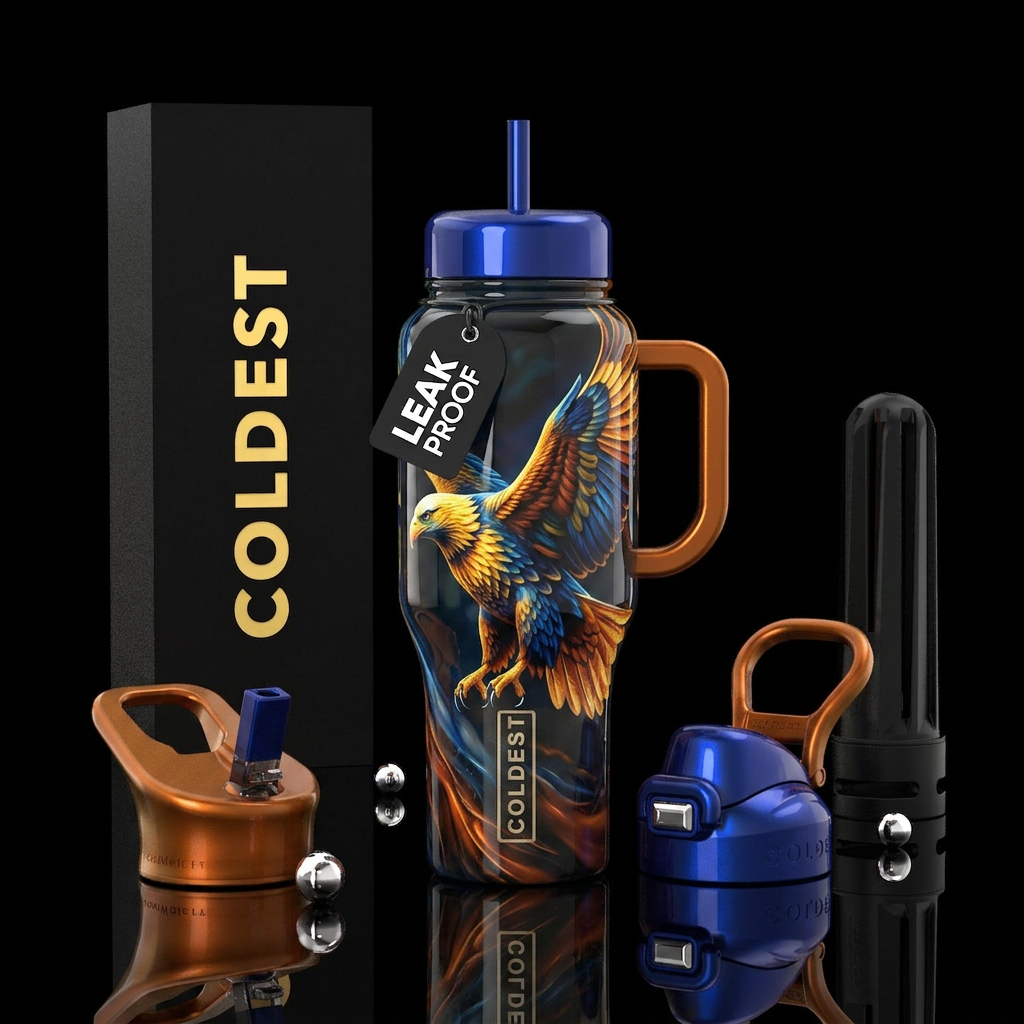 On Eagles wings water bottle design