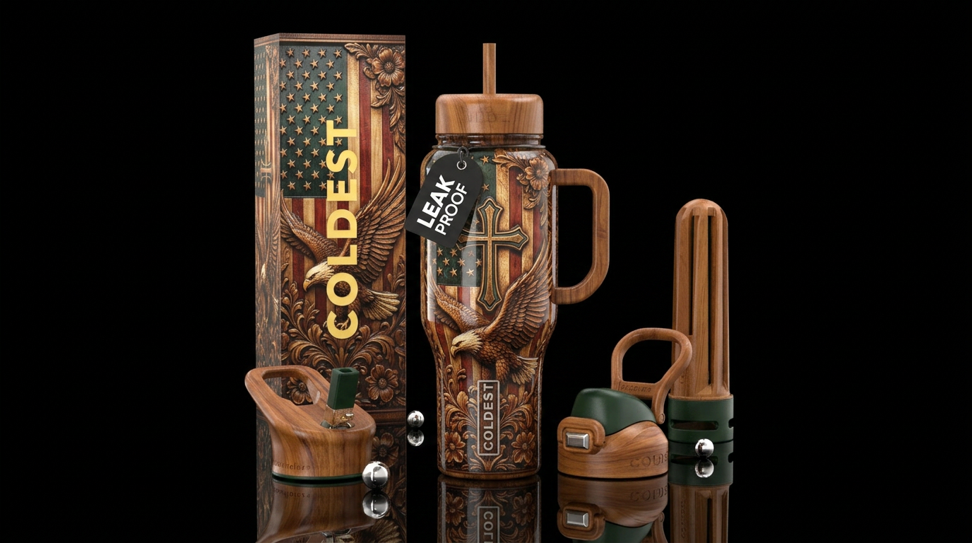 One nation under God water bottle design