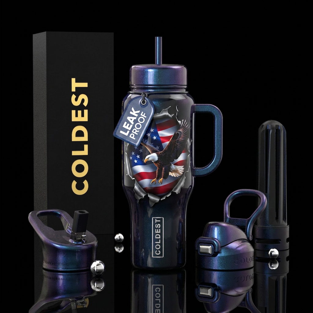 The Eagle shall always rise water bottle design
