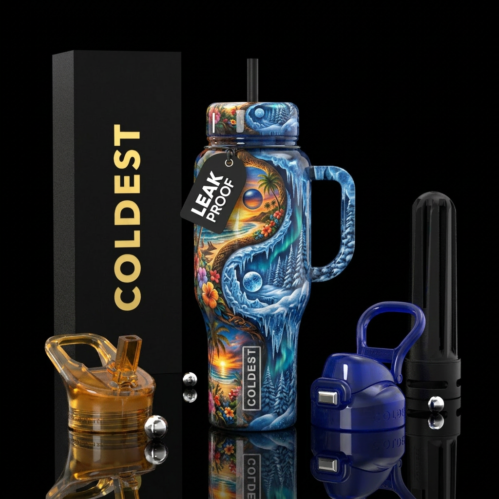 Winter and Summer water bottle design