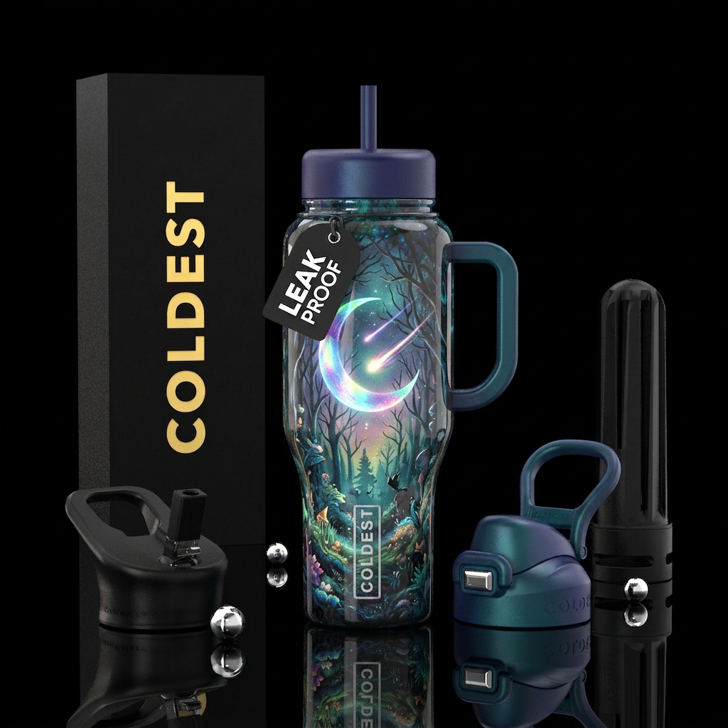 Mystical magic water bottle design